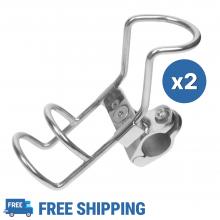 2pcs of 25mm Adjustable Rail Mount Single Rod Holder